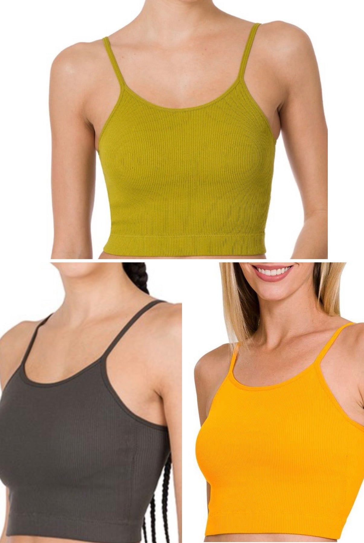 Party Time Padded Cropped Tank-130 Cami's /Bralettes /Bodysuits- Simply Simpson's Boutique is a Women's Online Fashion Boutique Located in Jupiter, Florida