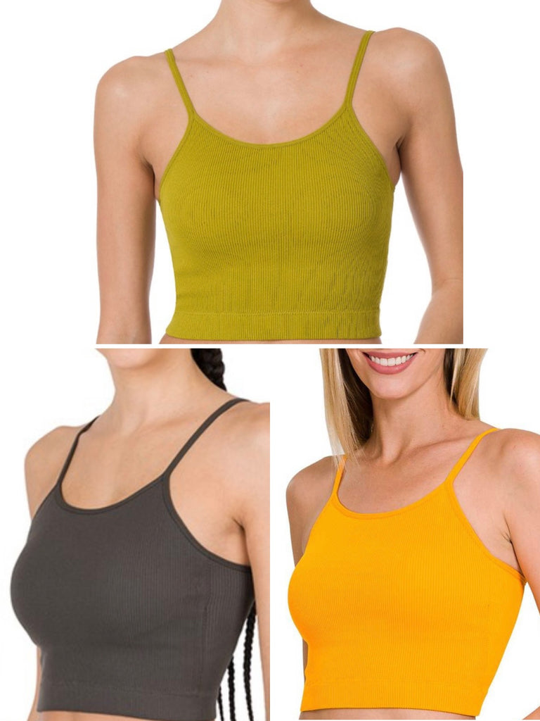 Party Time Padded Cropped Tank-130 Cami's /Bralettes /Bodysuits- Simply Simpson's Boutique is a Women's Online Fashion Boutique Located in Jupiter, Florida