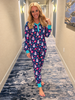 Preorder Midnight Snowman Jogger Pajamas-220 Lounge wear/Pajamas- Simply Simpson's Boutique is a Women's Online Fashion Boutique Located in Jupiter, Florida