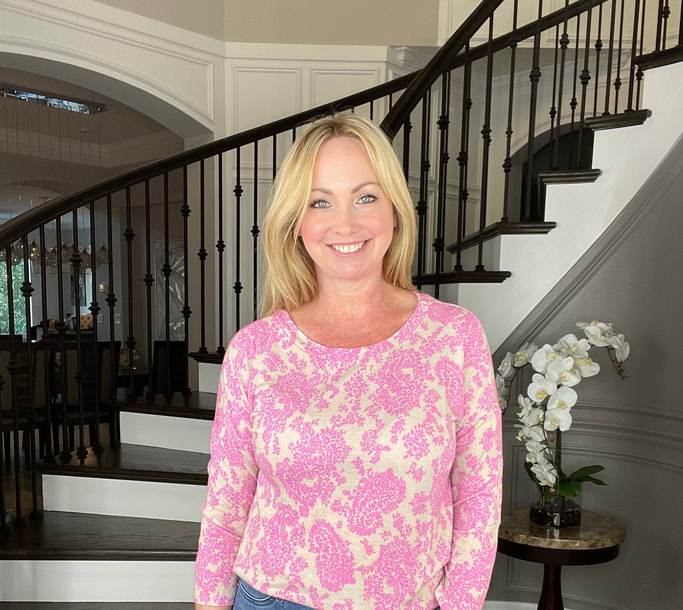 Dear Scarlett Pink Taupe Top-110 Long Sleeves- Simply Simpson's Boutique is a Women's Online Fashion Boutique Located in Jupiter, Florida