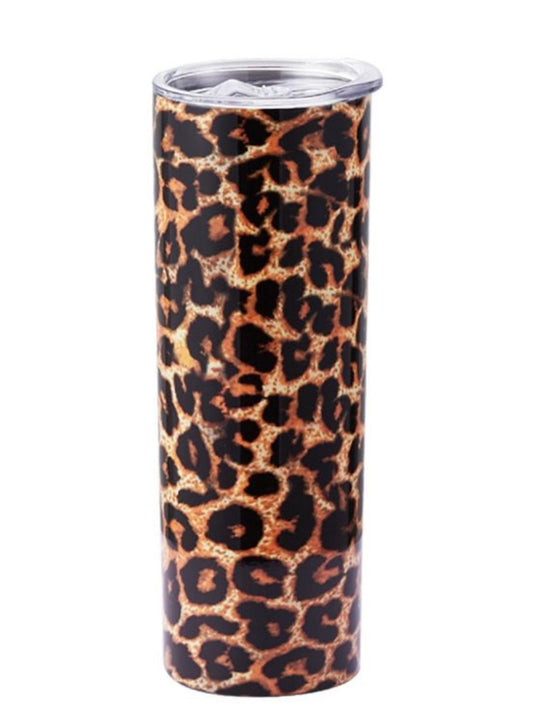 20oz Leopard Skinny Tumbler-290 Home/Gift- Simply Simpson's Boutique is a Women's Online Fashion Boutique Located in Jupiter, Florida