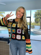 Happy Together Open Knit Boho Top-150 Sweaters- Simply Simpson's Boutique is a Women's Online Fashion Boutique Located in Jupiter, Florida