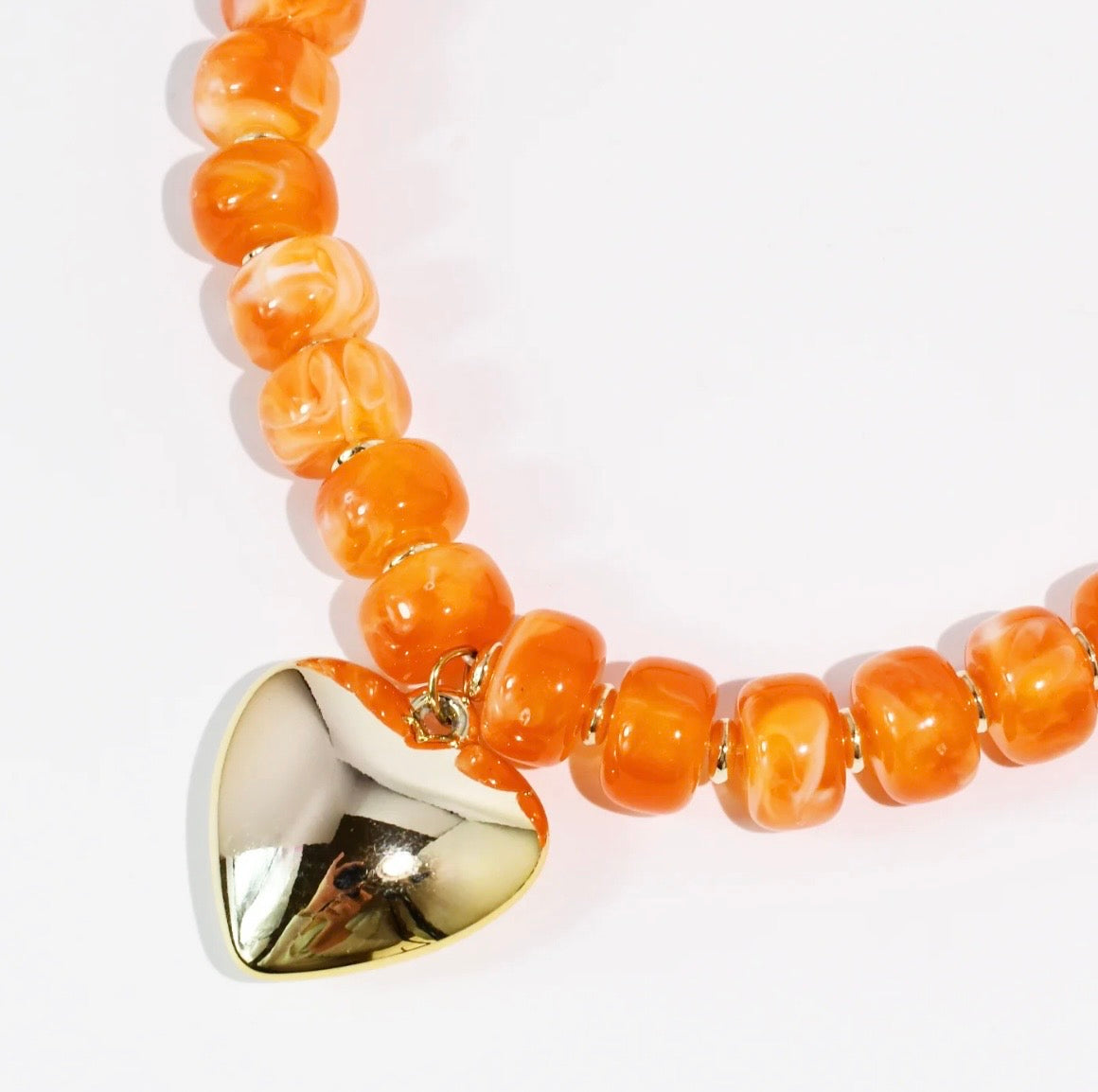 Happy Colorful Heart Necklace-280 Jewelry- Simply Simpson's Boutique is a Women's Online Fashion Boutique Located in Jupiter, Florida