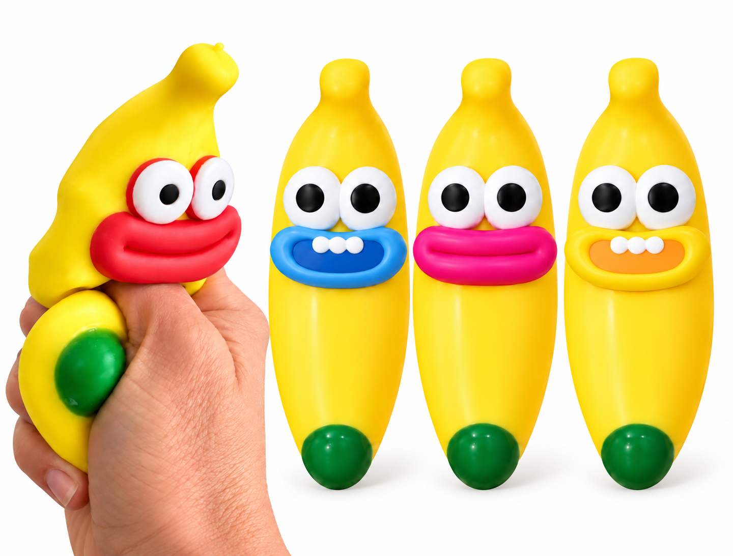 Crunchy Emoji Banana Squishy-290 Home/Gift- Simply Simpson's Boutique is a Women's Online Fashion Boutique Located in Jupiter, Florida