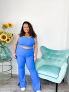 Double Trouble V-Waist Flare Leggings-Leggings- Simply Simpson's Boutique is a Women's Online Fashion Boutique Located in Jupiter, Florida