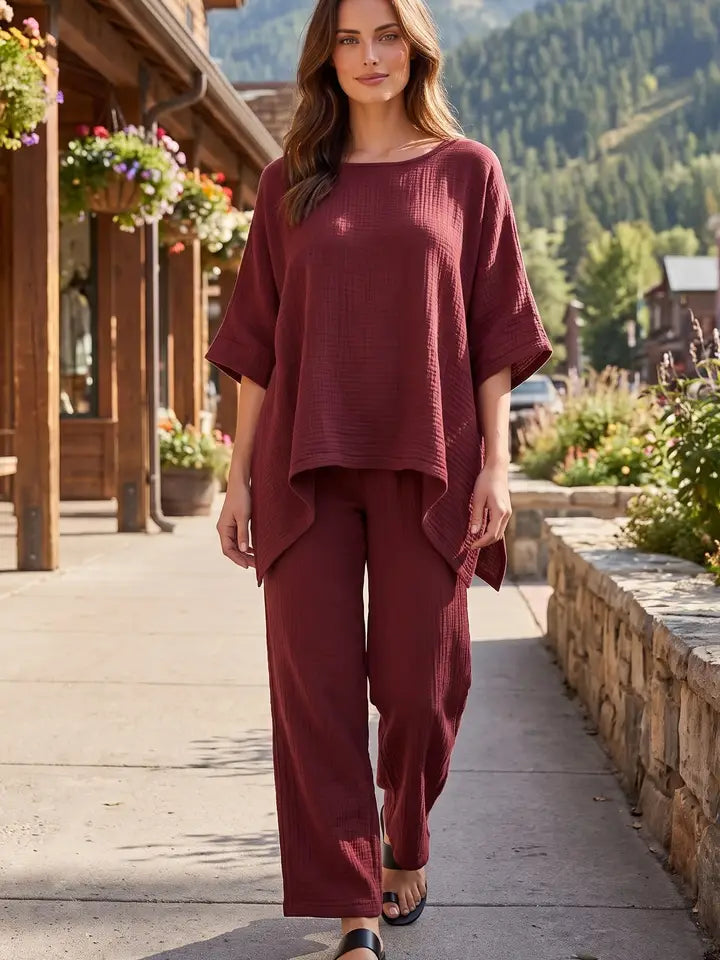 Dear Scarlett Amalfi Lounge set-220 Lounge wear/Pajamas- Simply Simpson's Boutique is a Women's Online Fashion Boutique Located in Jupiter, Florida