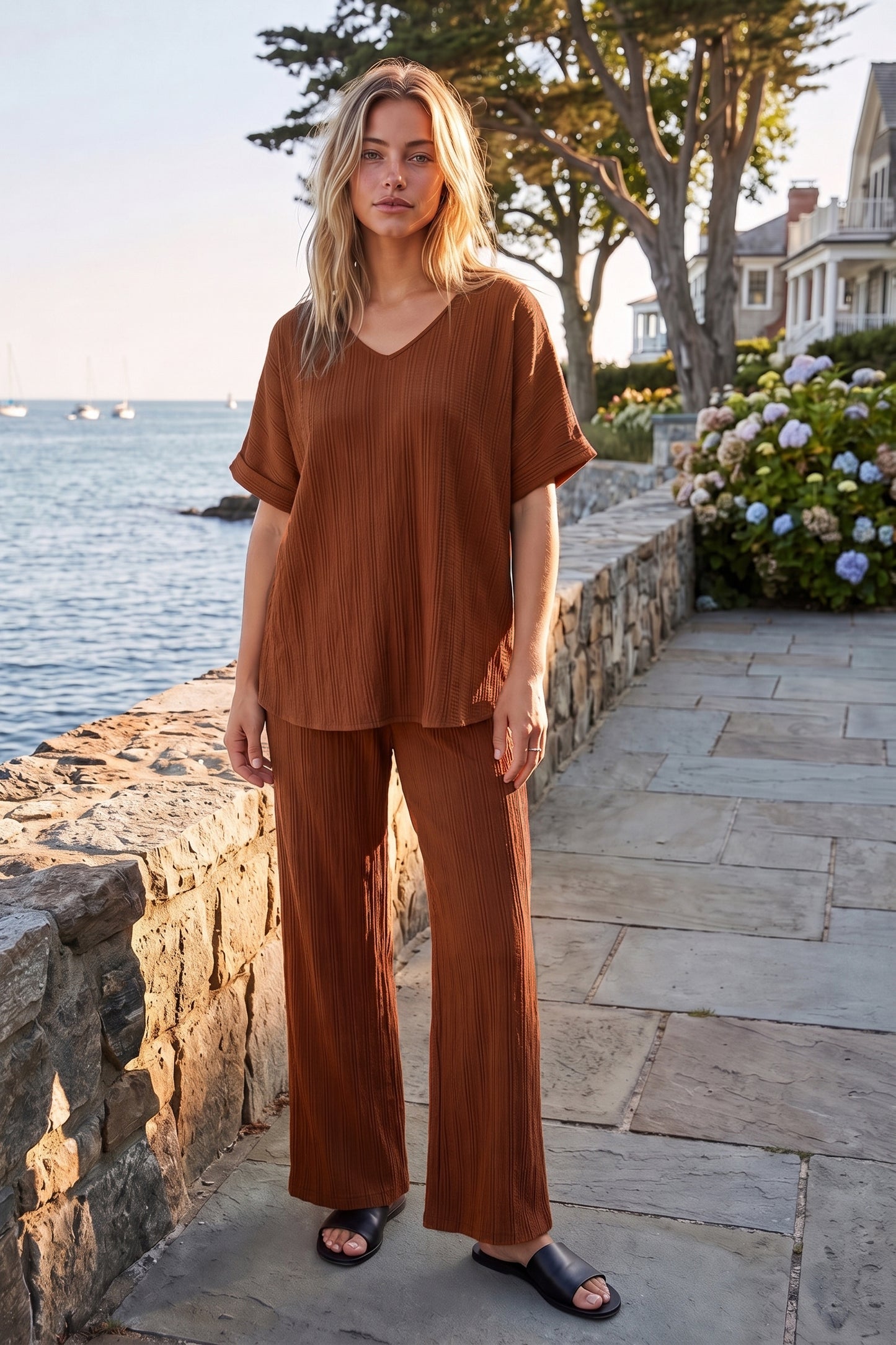 Dear Scarlett AS-Loungeset-220 Lounge wear/Pajamas- Simply Simpson's Boutique is a Women's Online Fashion Boutique Located in Jupiter, Florida
