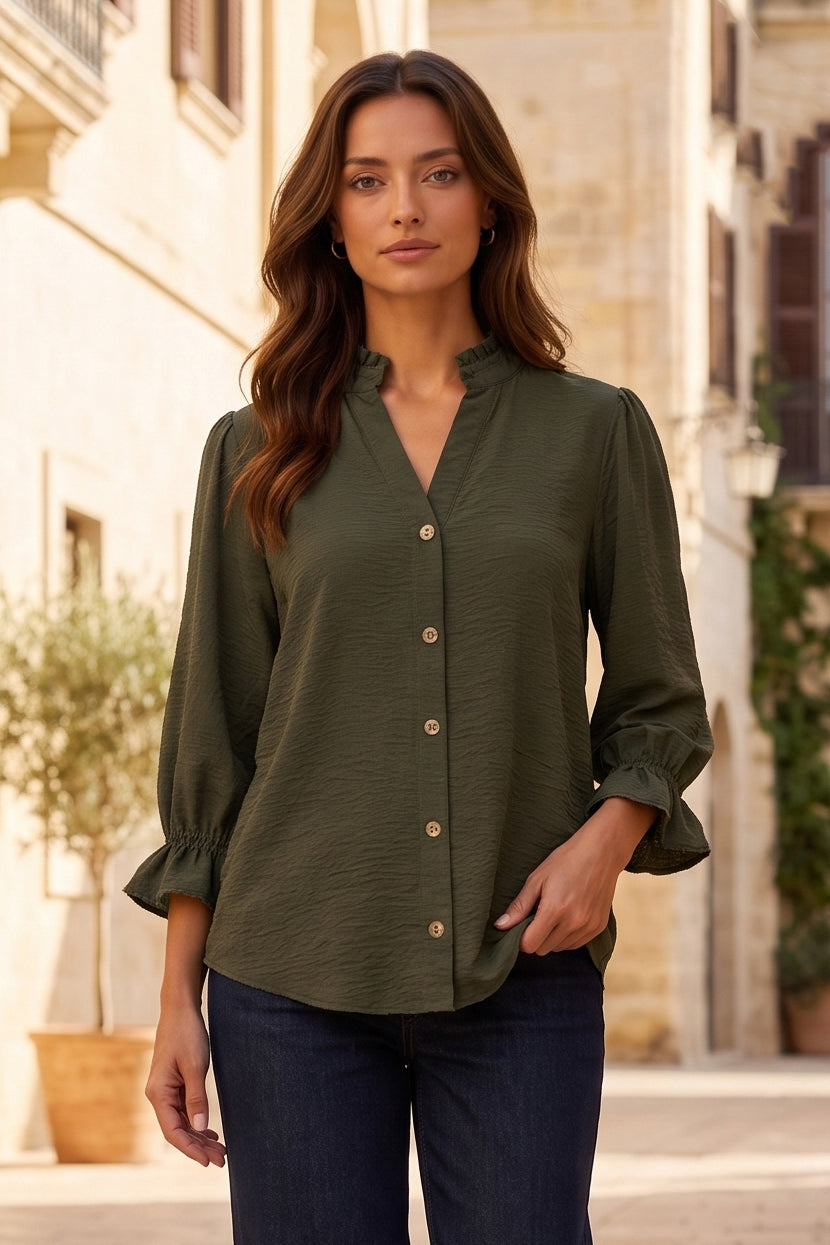 Dear Scarlett Bristol Blouse-110 Long Sleeves- Simply Simpson's Boutique is a Women's Online Fashion Boutique Located in Jupiter, Florida