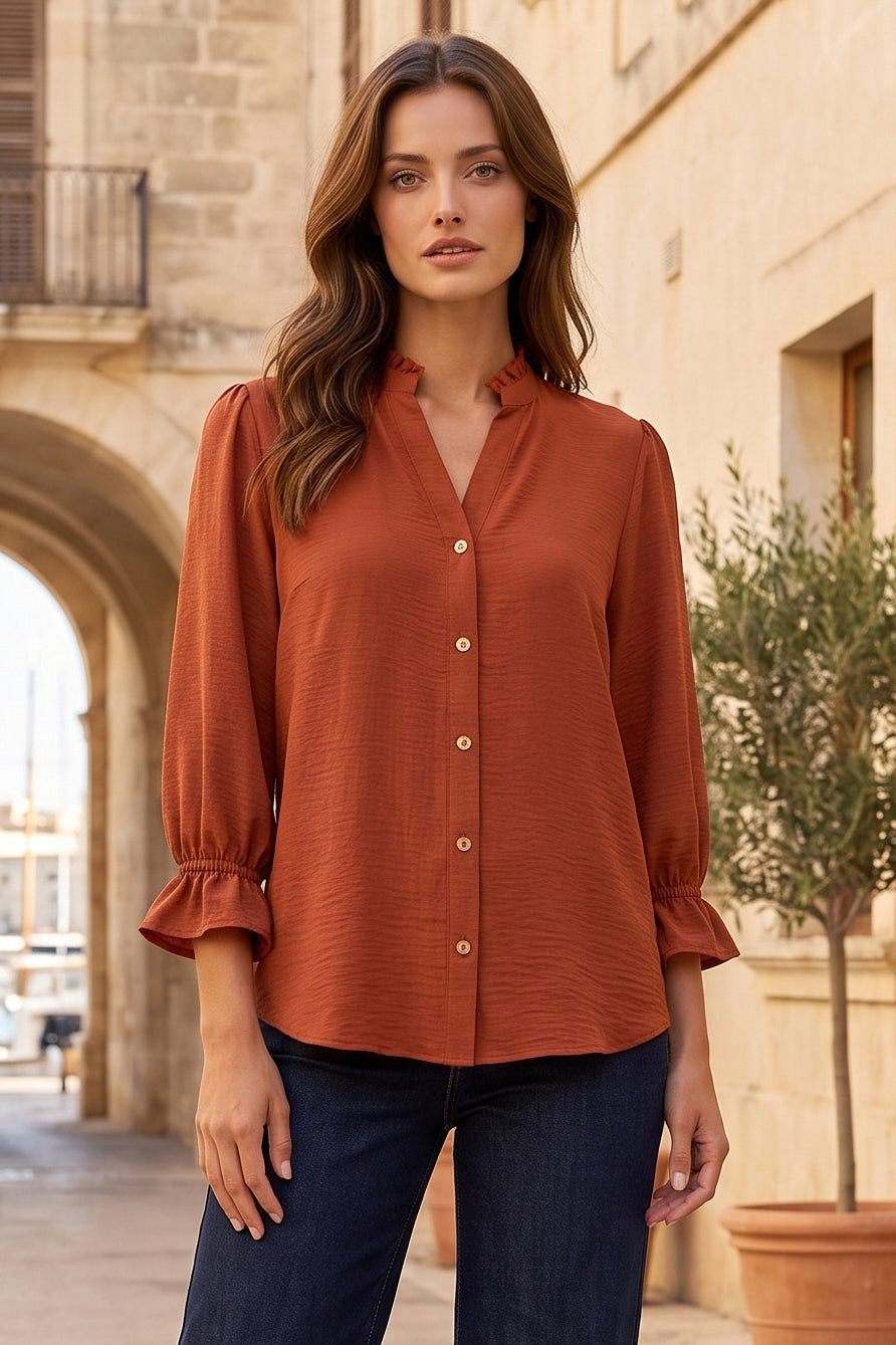Dear Scarlett Bristol Blouse-110 Long Sleeves- Simply Simpson's Boutique is a Women's Online Fashion Boutique Located in Jupiter, Florida