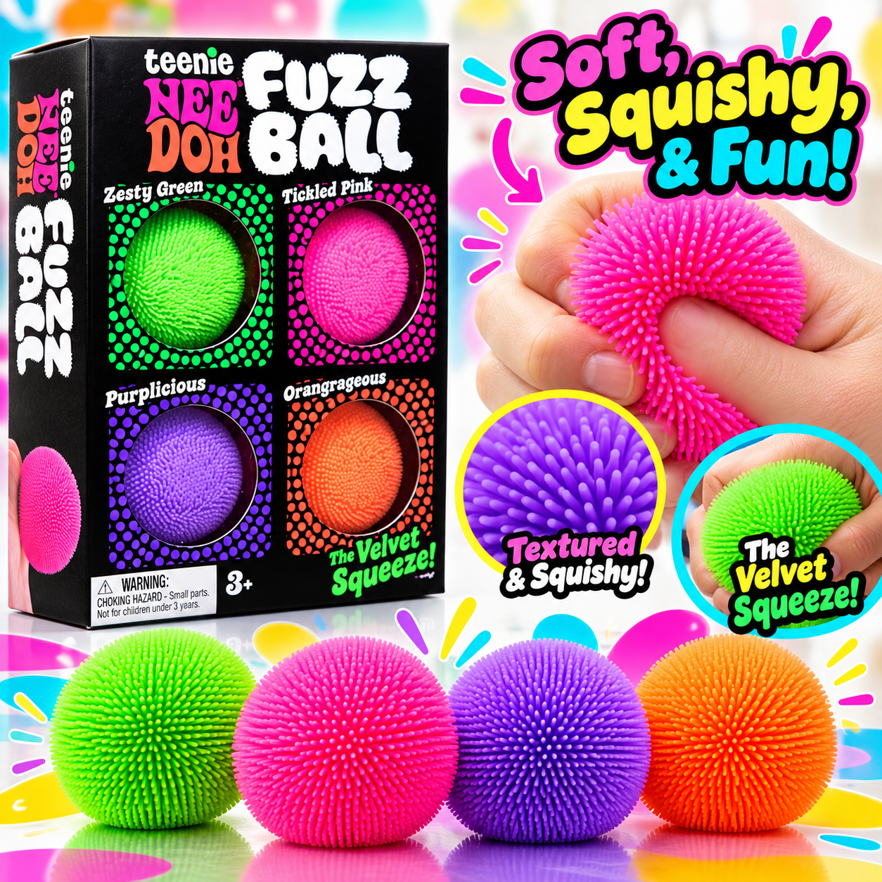 Needoh Teenie Fuzz Ball Pack-290 Home/Gift- Simply Simpson's Boutique is a Women's Online Fashion Boutique Located in Jupiter, Florida