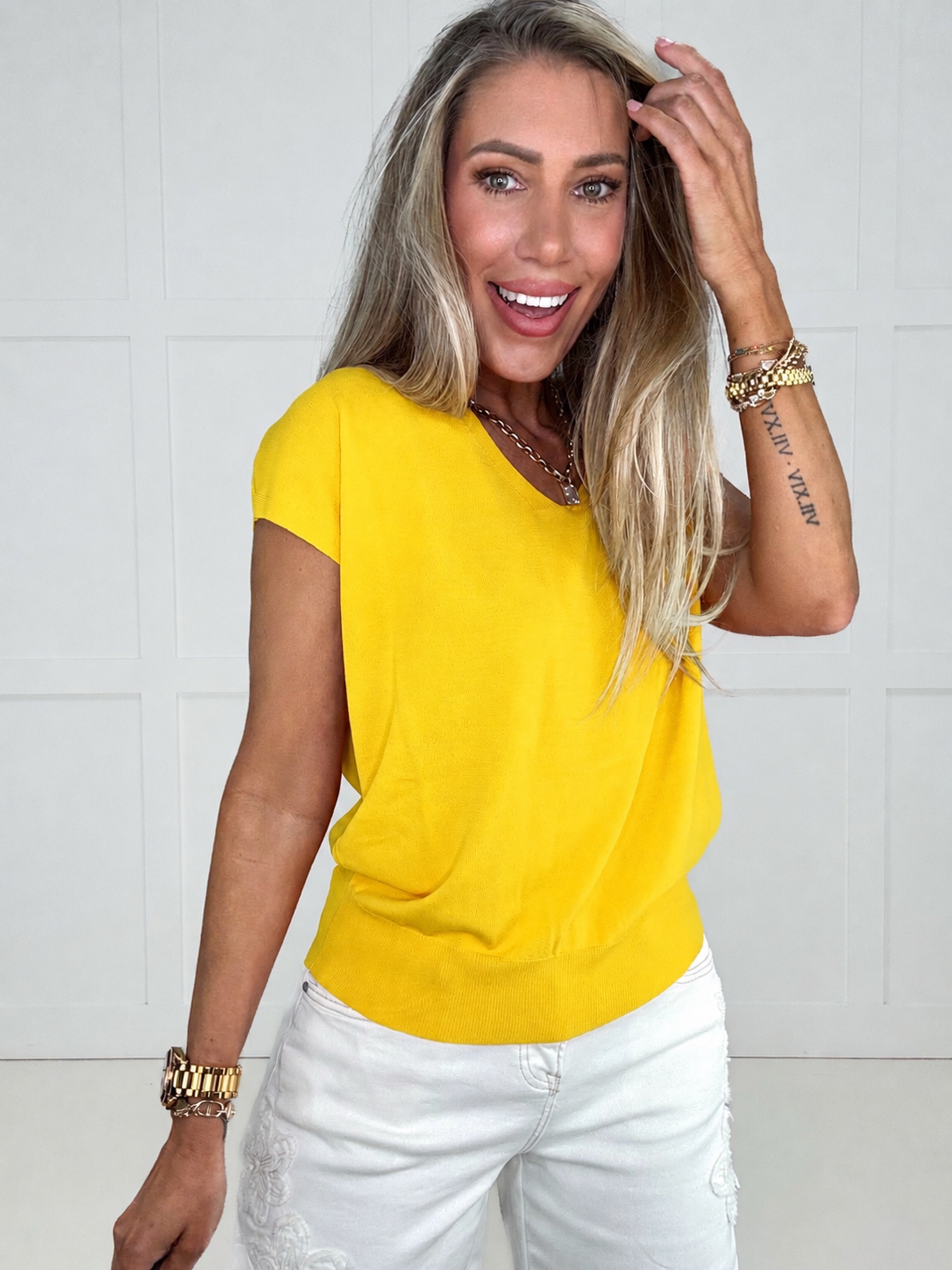 Yellow Sunset Glow Top