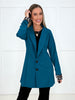 Teal and Roar Blazer-180 Outerwear- Simply Simpson's Boutique is a Women's Online Fashion Boutique Located in Jupiter, Florida