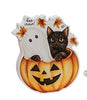 Spooky Boo Wooden Cat Sitter Block-290 Home/Gift- Simply Simpson's Boutique is a Women's Online Fashion Boutique Located in Jupiter, Florida