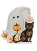 Spooky Boo Wooden Cat Sitter Block-290 Home/Gift- Simply Simpson's Boutique is a Women's Online Fashion Boutique Located in Jupiter, Florida