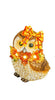 Fall Foliage Hoot Owl with Lights