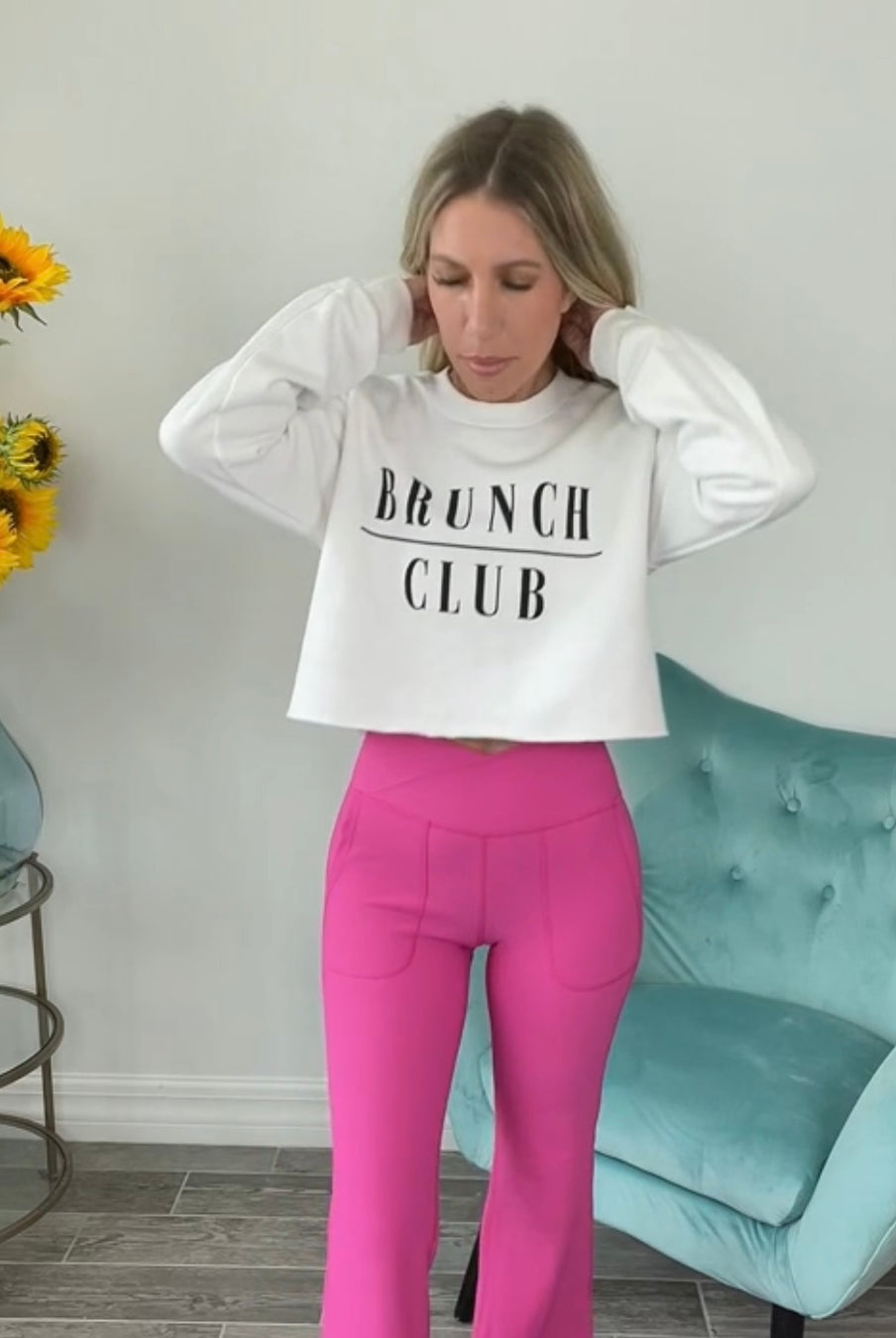 Brunch Club Sweatshirt-140 Graphic Tees- Simply Simpson's Boutique is a Women's Online Fashion Boutique Located in Jupiter, Florida