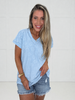 Flower Power V Neck Tee