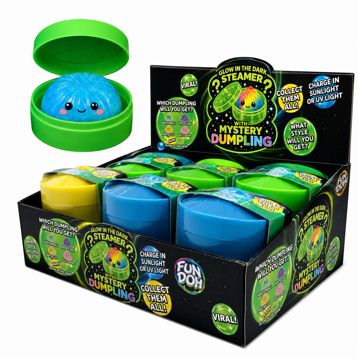 Glow in The Dark Mystery Dumpling Squishy