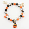Halloween Ghost & Pumpkin Charm Bracelet-280 Jewelry- Simply Simpson's Boutique is a Women's Online Fashion Boutique Located in Jupiter, Florida