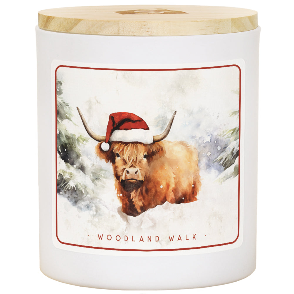 Christmas Highland Cow Woodland Walk 3.75 x 4.75- Simply Simpson's Boutique is a Women's Online Fashion Boutique Located in Jupiter, Florida