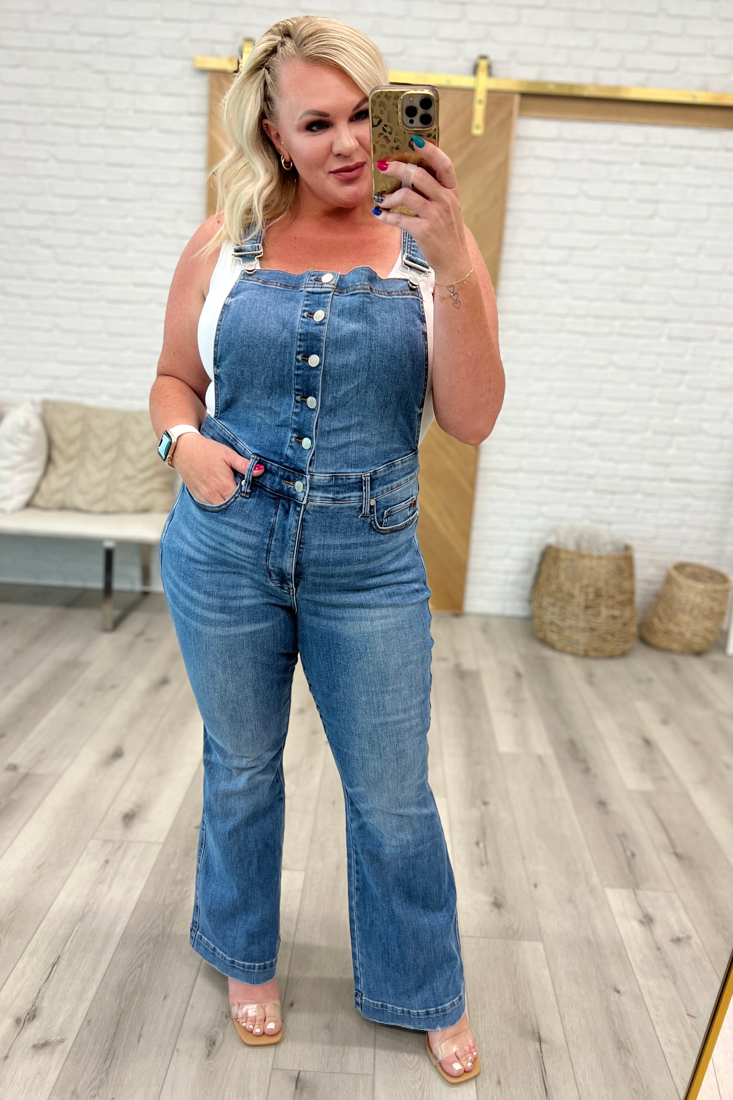 Judy Blue Sarah Style Tummy Control Flare Overalls – TheAllyCatWalk