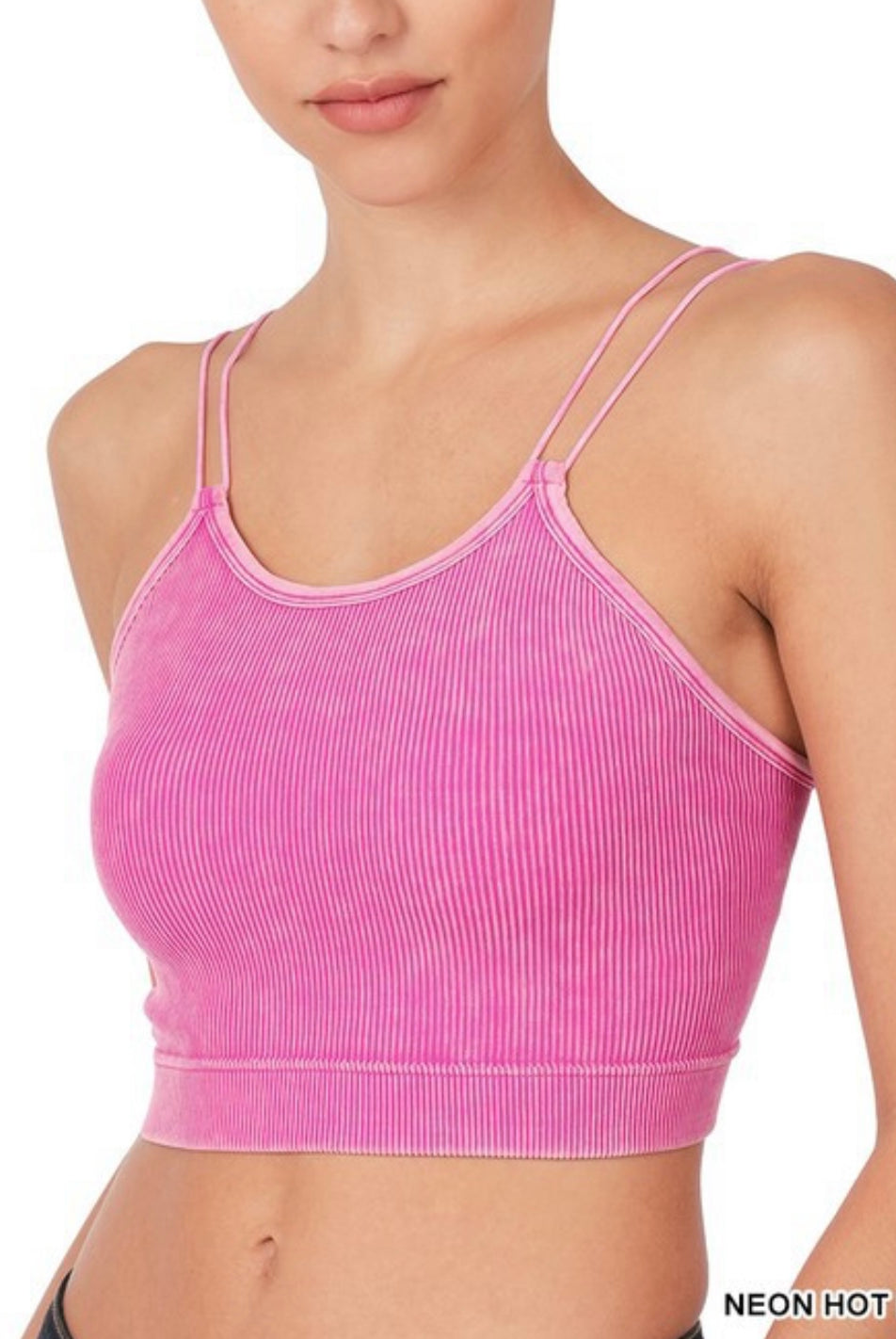 Sunkissed Double Strap Cropped Tank-130 Cami's /Bralettes /Bodysuits- Simply Simpson's Boutique is a Women's Online Fashion Boutique Located in Jupiter, Florida