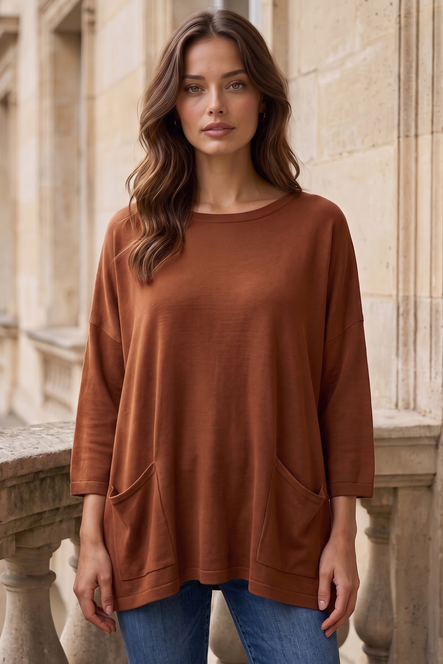 Dear Scarlett Arden Slouchy Pocket Top-100 Short Sleeves- Simply Simpson's Boutique is a Women's Online Fashion Boutique Located in Jupiter, Florida