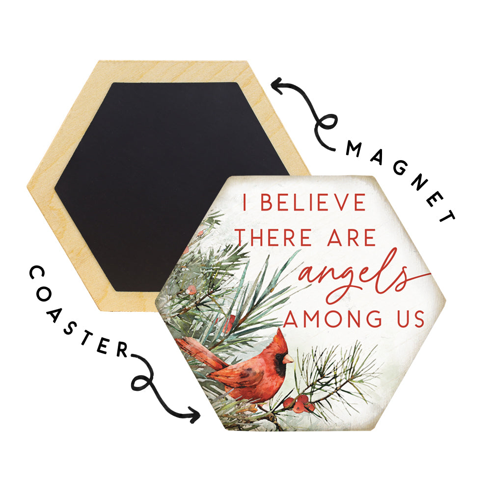 Angels Among Us Cardinal - Magnetic Coaster 4.5 x .25- Simply Simpson's Boutique is a Women's Online Fashion Boutique Located in Jupiter, Florida