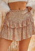 Champagne Ruffle Sequin Skirt-190 Skirts/Shorts- Simply Simpson's Boutique is a Women's Online Fashion Boutique Located in Jupiter, Florida