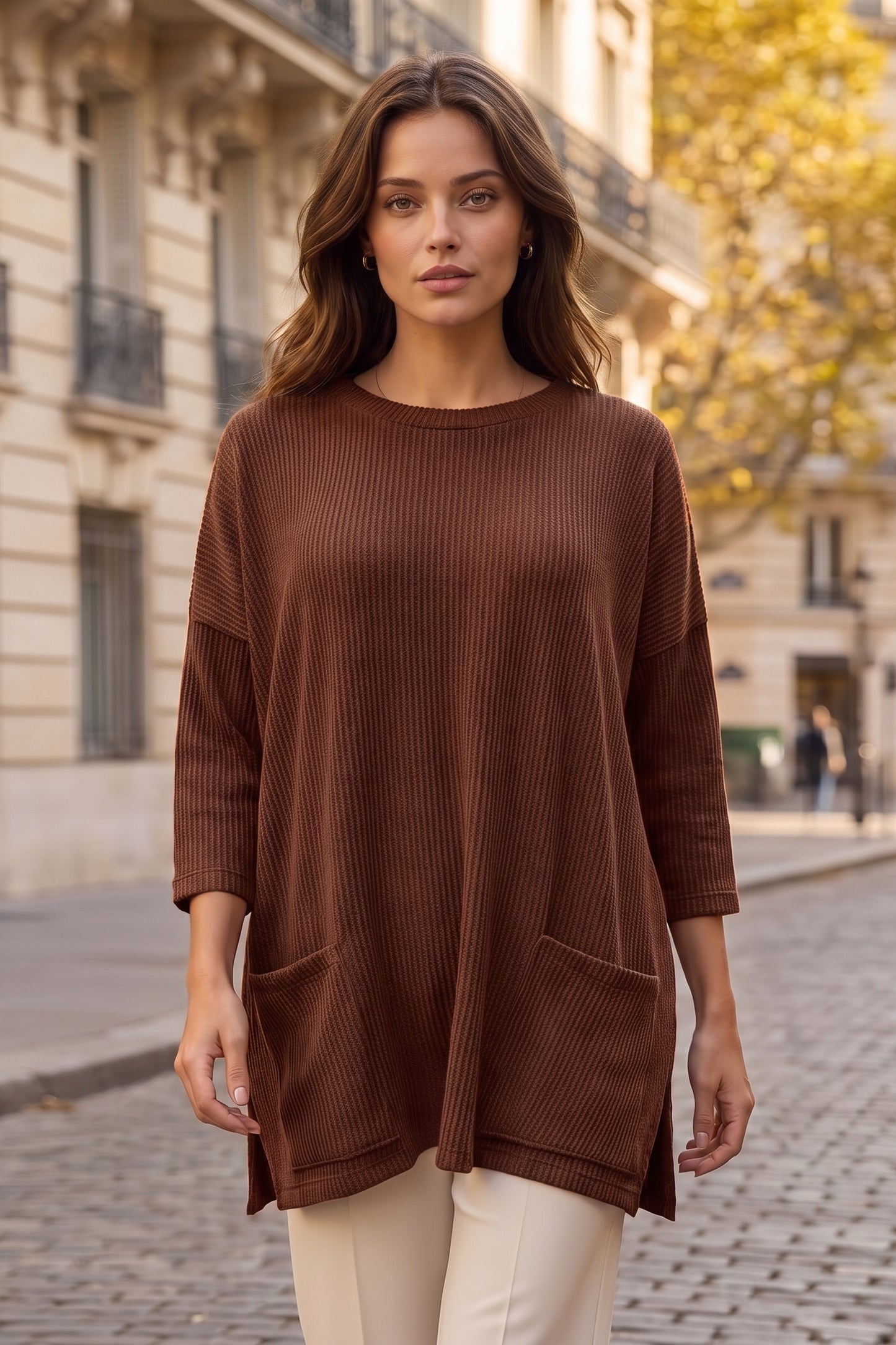 Dear Scarlett Aspen Pocket Tunic-110 Long Sleeves- Simply Simpson's Boutique is a Women's Online Fashion Boutique Located in Jupiter, Florida