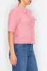 Pink Rosalie Bow Detail Cardigan