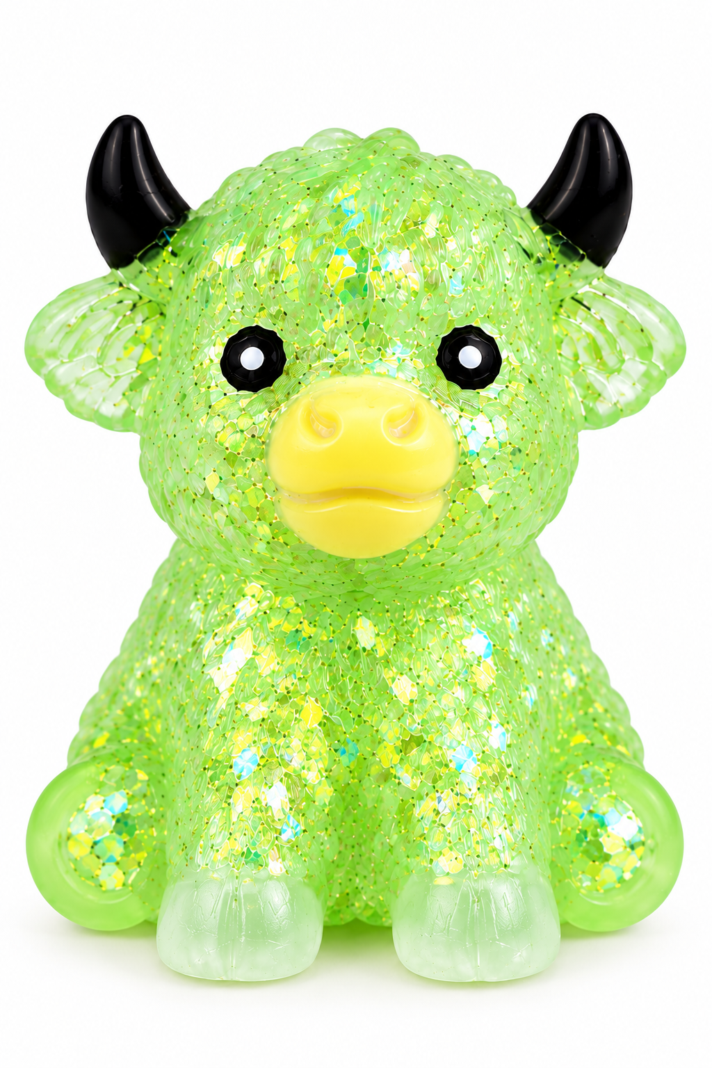 Highland Cow Glitter Squish Toy-290 Home/Gift- Simply Simpson's Boutique is a Women's Online Fashion Boutique Located in Jupiter, Florida