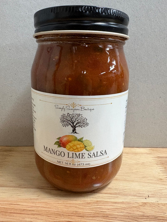 Simply Simpson 16oz Salsa-310 Snacks- Simply Simpson's Boutique is a Women's Online Fashion Boutique Located in Jupiter, Florida