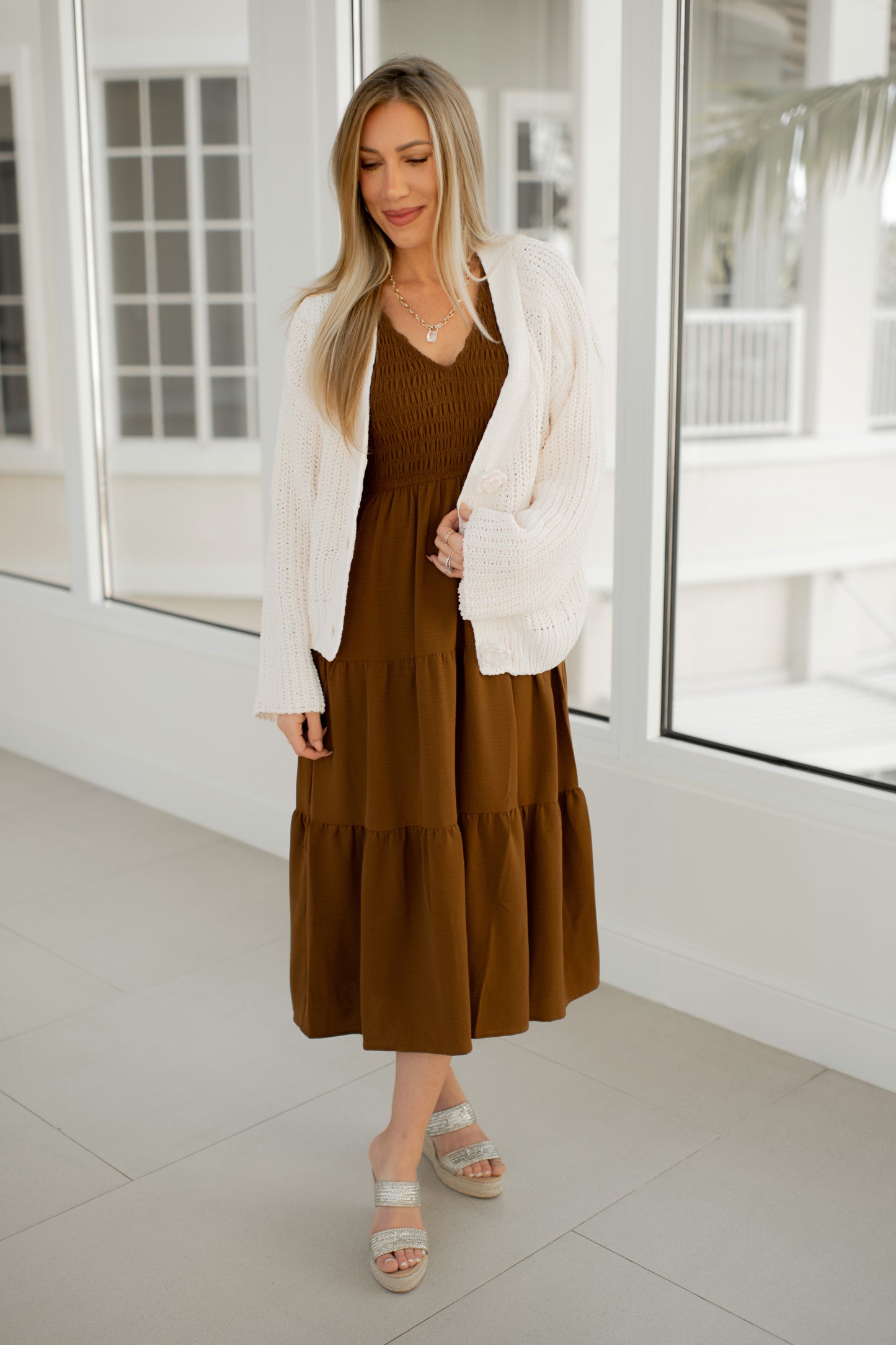 Cream Athena Floral Button Cardigan-180 Outerwear- Simply Simpson's Boutique is a Women's Online Fashion Boutique Located in Jupiter, Florida