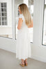 Ivory Flutter Sleeve Midi Dress-240 Dresses- Simply Simpson's Boutique is a Women's Online Fashion Boutique Located in Jupiter, Florida