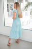 Baby Blue Flutter Sleeve Midi Dress-240 Dresses- Simply Simpson's Boutique is a Women's Online Fashion Boutique Located in Jupiter, Florida