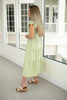 Spring Green Flutter Sleeve Midi Dress-240 Dresses- Simply Simpson's Boutique is a Women's Online Fashion Boutique Located in Jupiter, Florida
