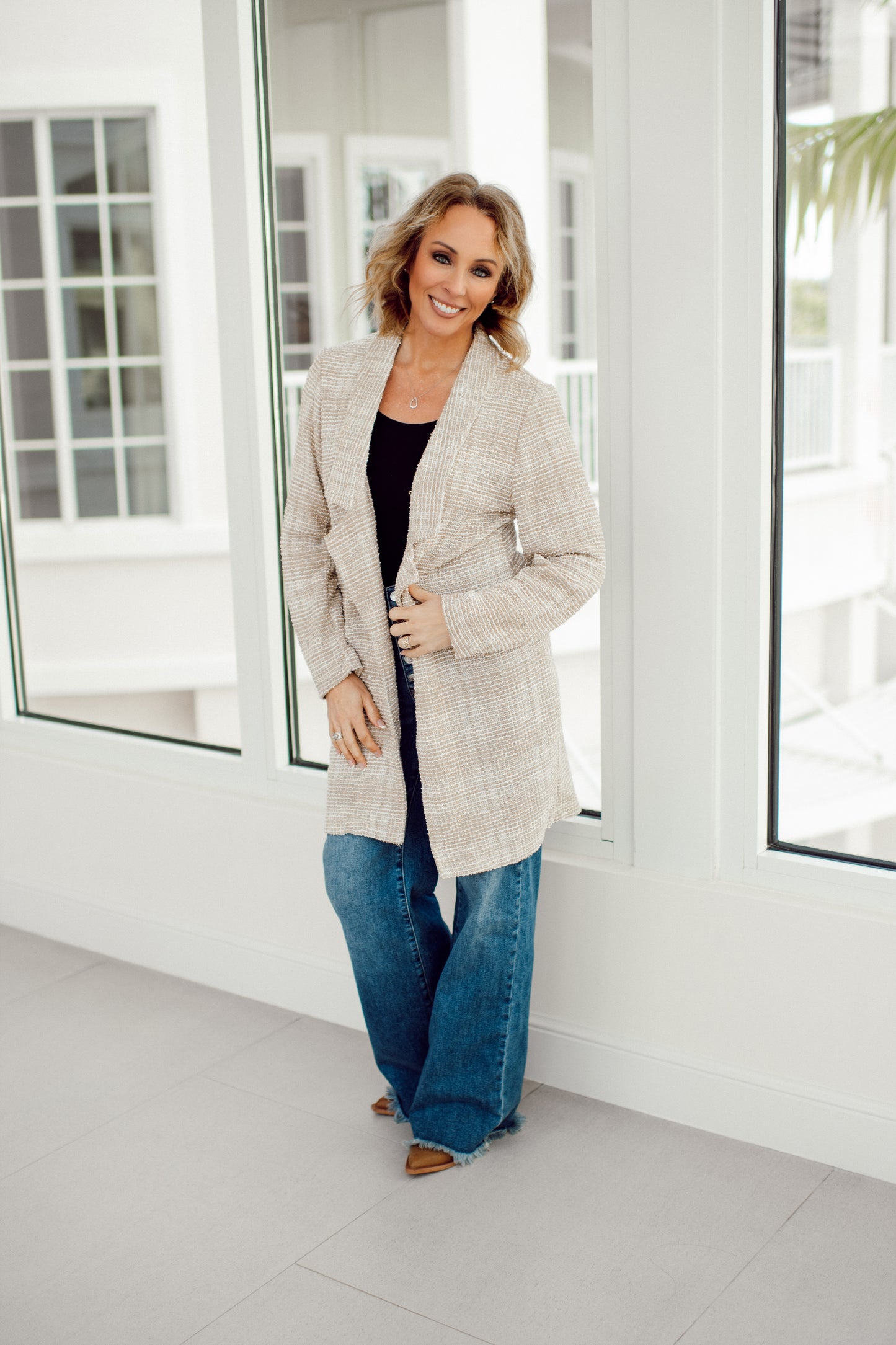 Dear Scarlett Oatmeal Brixton Jacket-180 Outerwear- Simply Simpson's Boutique is a Women's Online Fashion Boutique Located in Jupiter, Florida