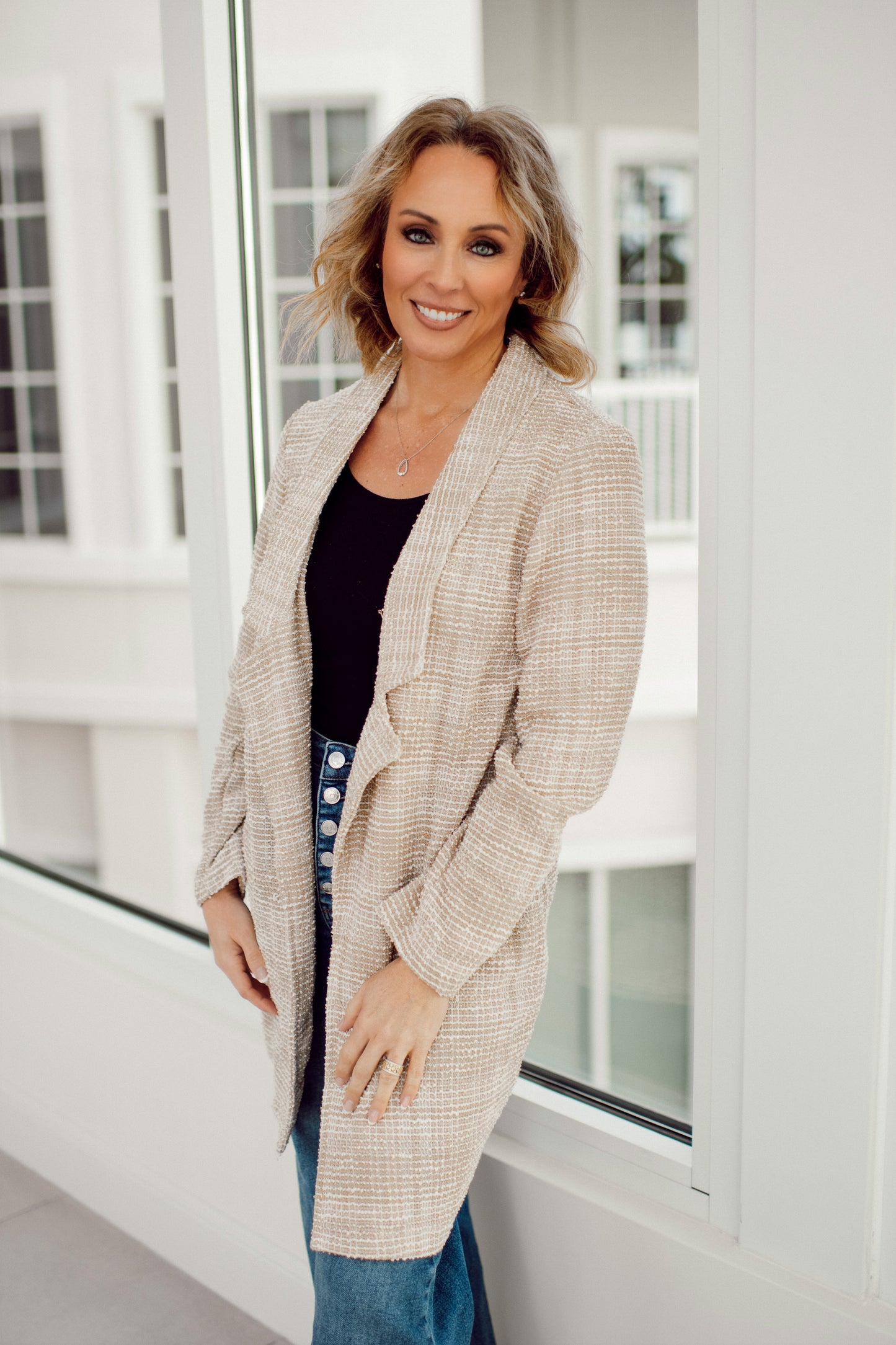 Dear Scarlett Oatmeal Brixton Jacket-180 Outerwear- Simply Simpson's Boutique is a Women's Online Fashion Boutique Located in Jupiter, Florida