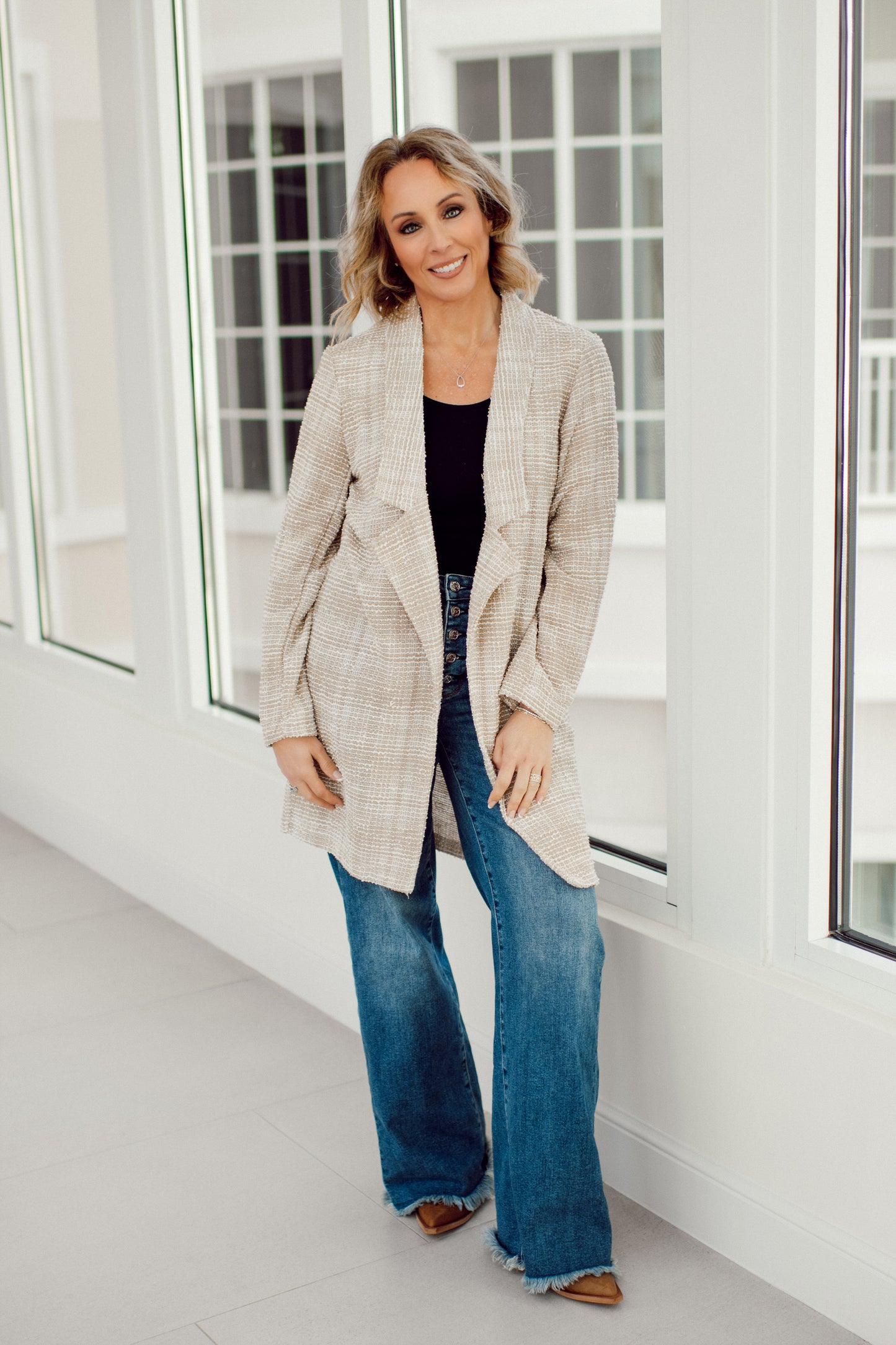 Dear Scarlett Oatmeal Brixton Jacket-180 Outerwear- Simply Simpson's Boutique is a Women's Online Fashion Boutique Located in Jupiter, Florida