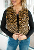Fierce & Cozy Faux Fur Leopard Vest-180 Outerwear- Simply Simpson's Boutique is a Women's Online Fashion Boutique Located in Jupiter, Florida