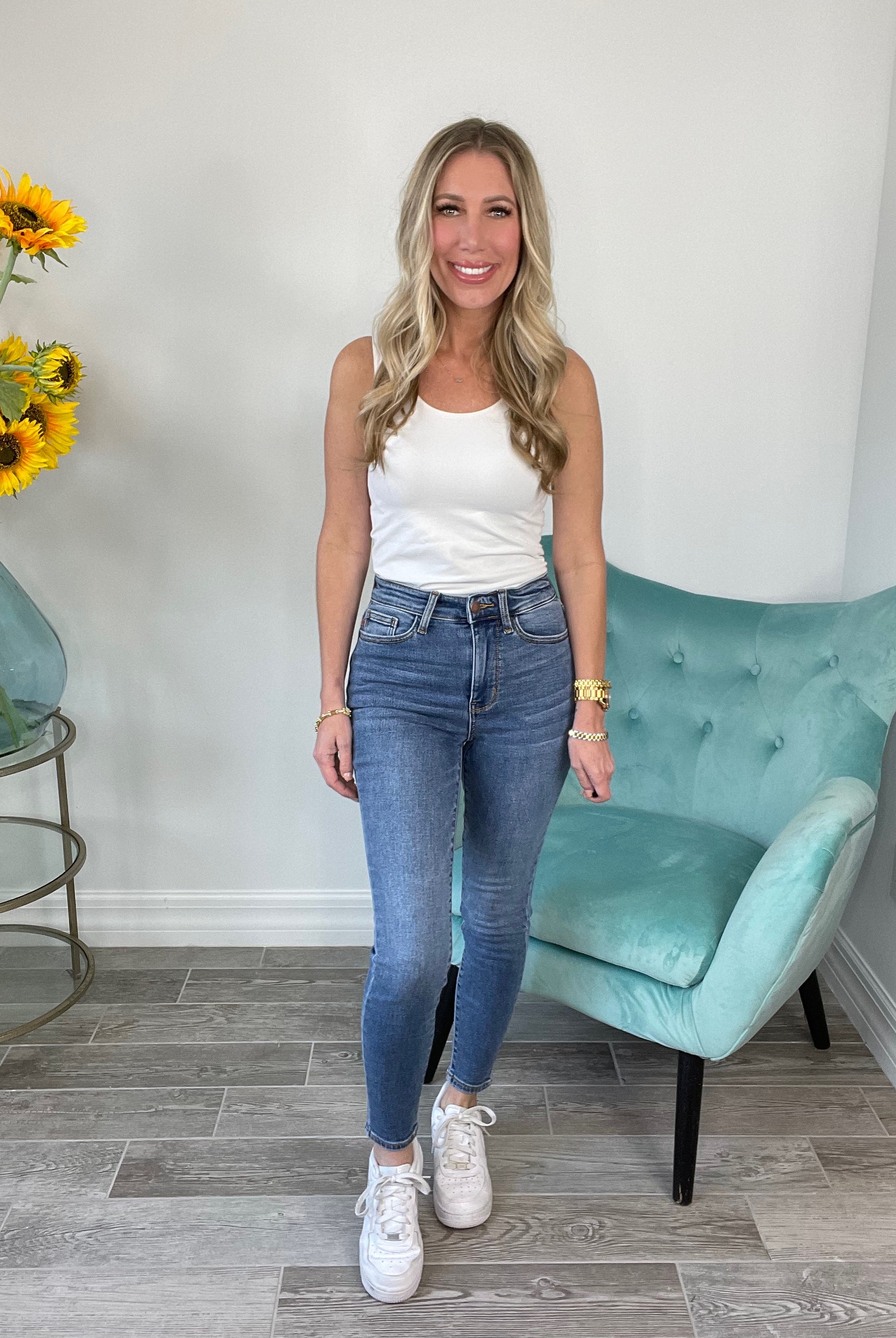 Judy Blue Lovely Day High Rise Thermal Skinny Jeans-200 Jeans- Simply Simpson's Boutique is a Women's Online Fashion Boutique Located in Jupiter, Florida