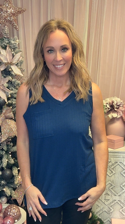 Andree by Unit Sleeveless Knit Top-120 Sleeveless- Simply Simpson's Boutique is a Women's Online Fashion Boutique Located in Jupiter, Florida