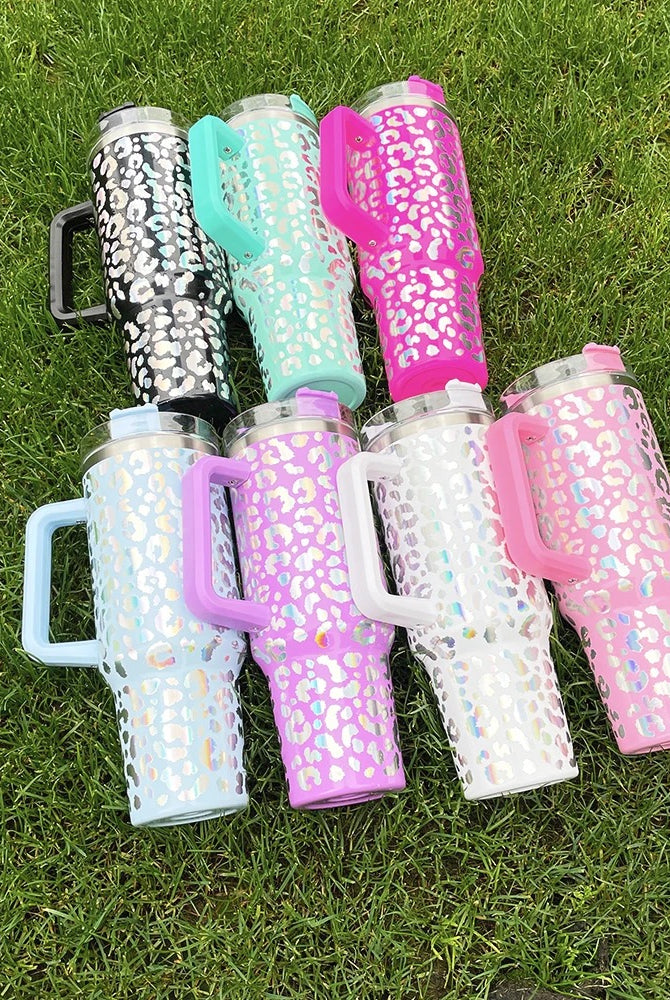40 OZ Holographic Tumblers-290 Home/Gift- Simply Simpson's Boutique is a Women's Online Fashion Boutique Located in Jupiter, Florida