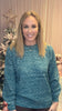 Teal Heathered Sweater-150 Sweaters- Simply Simpson's Boutique is a Women's Online Fashion Boutique Located in Jupiter, Florida