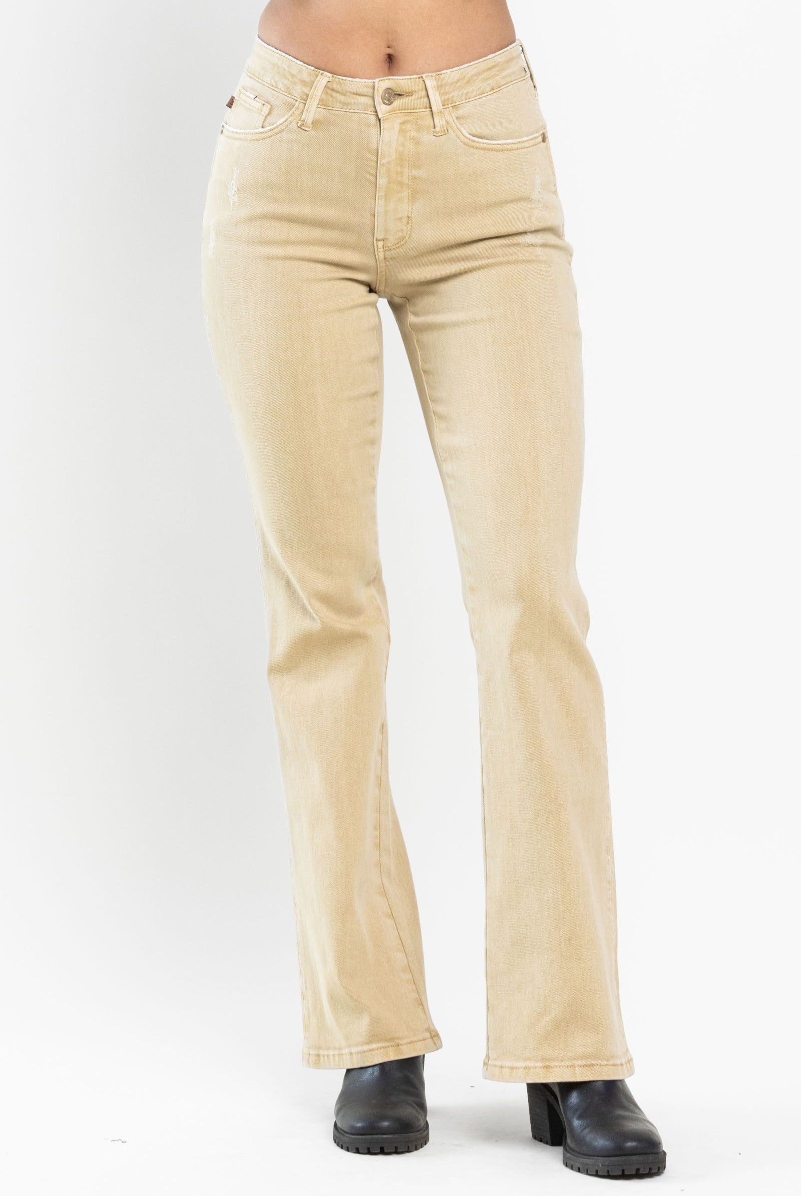 Judy Blue Khaki Slim Bootcut Jeans-200 Jeans- Simply Simpson's Boutique is a Women's Online Fashion Boutique Located in Jupiter, Florida