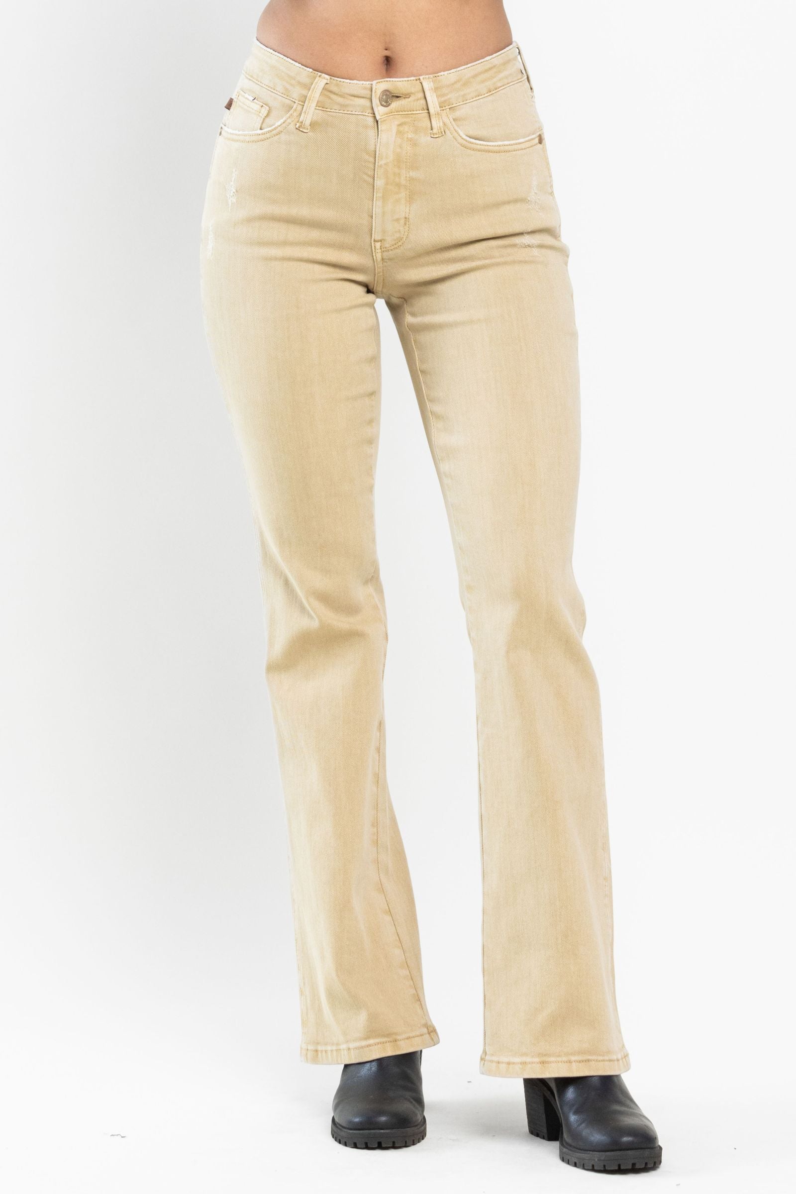 Judy Blue Khaki Slim Bootcut Jeans-200 Jeans- Simply Simpson's Boutique is a Women's Online Fashion Boutique Located in Jupiter, Florida