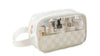 Checkered Monogram Clear Cosmetic Makeup Bag