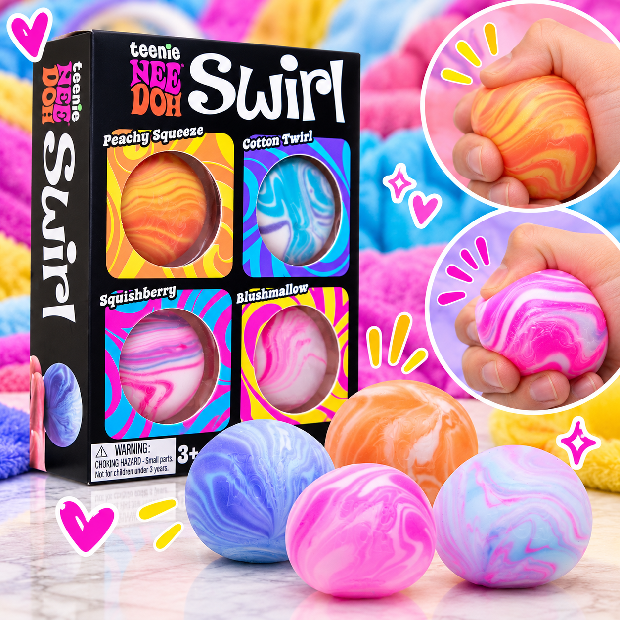 Needoh Teenie Swirl Multi Pack