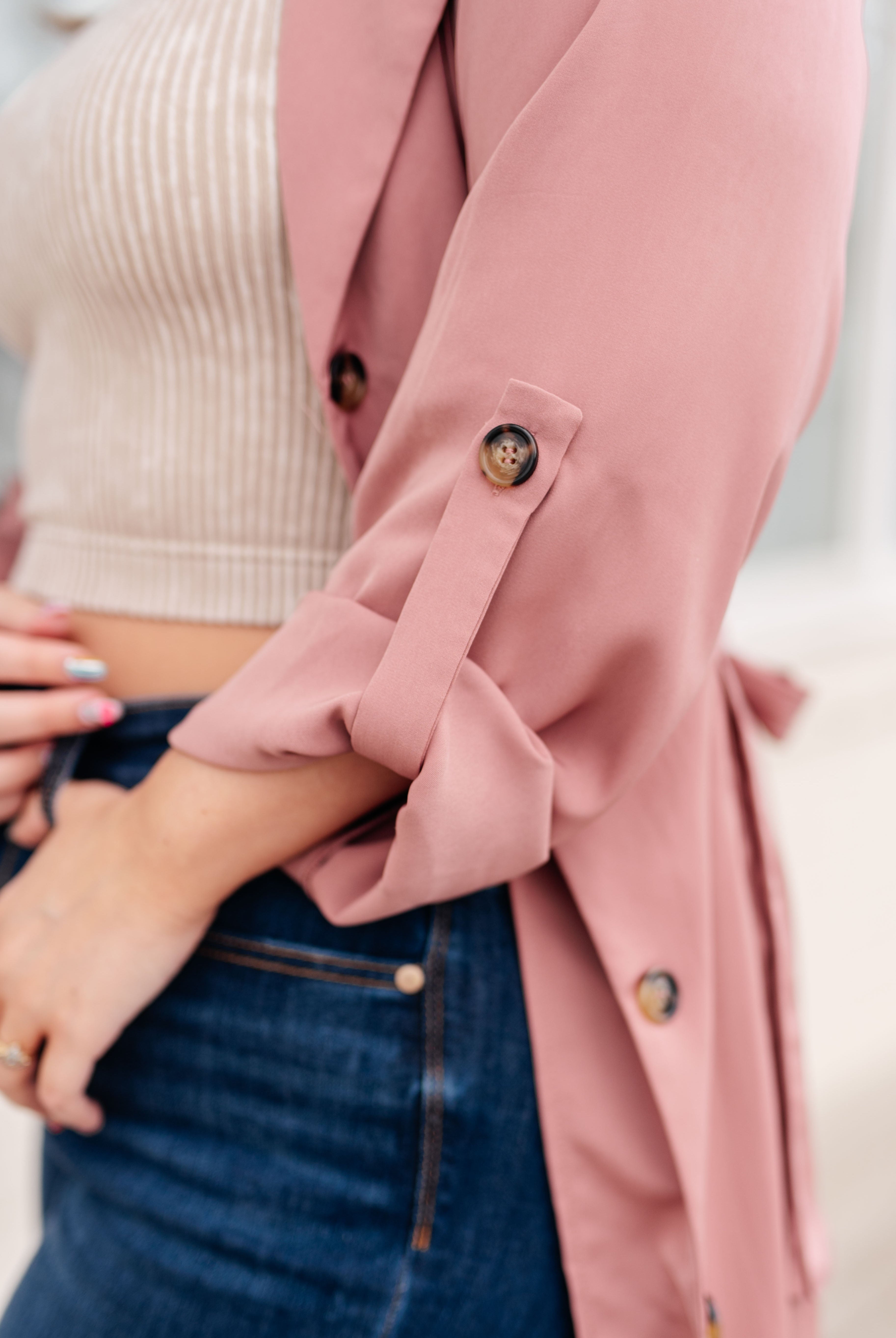 First Day Of Spring Jacket in Dusty Mauve-Outerwear- Simply Simpson's Boutique is a Women's Online Fashion Boutique Located in Jupiter, Florida